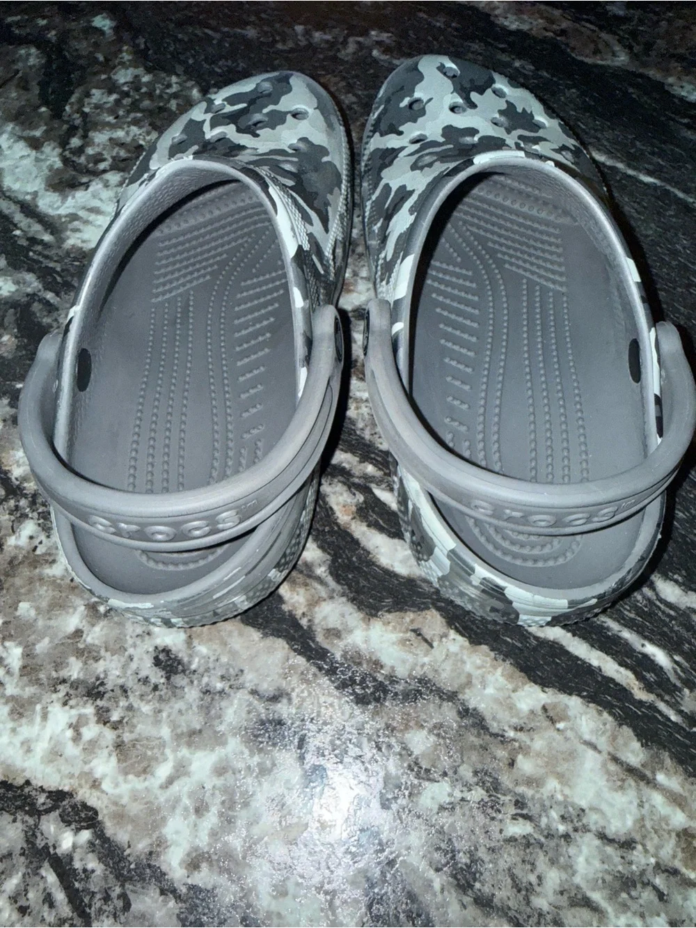 Kids' Camo Comfort Slip-On Shoes - Gray Camo